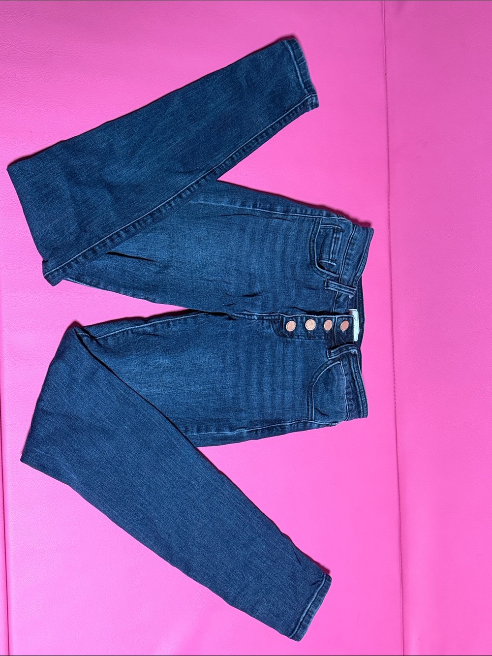 KanCan Dark Blue High-Rise Button-Fly Skinny Jeans